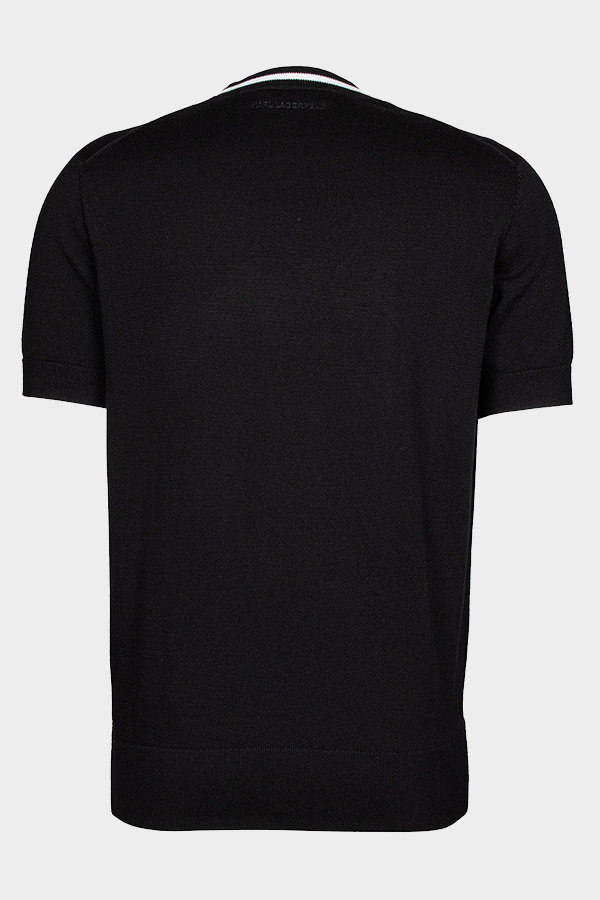 ΠΛΕΚΤΗ ΜΠΛΟΥΖΑ KARL LAGERFELD - 990 ΜΑΥΡΟ